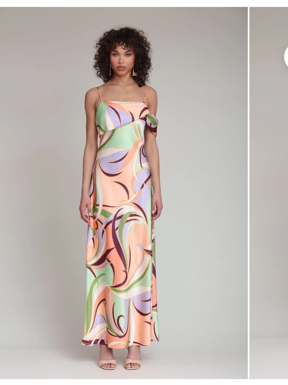Satin “Pucci” style dress by Avec Les filles
